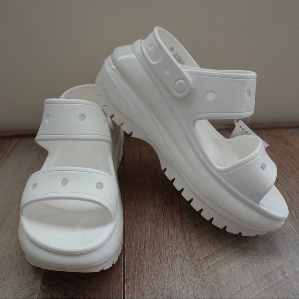 Crocs Mega Crush Sandals White